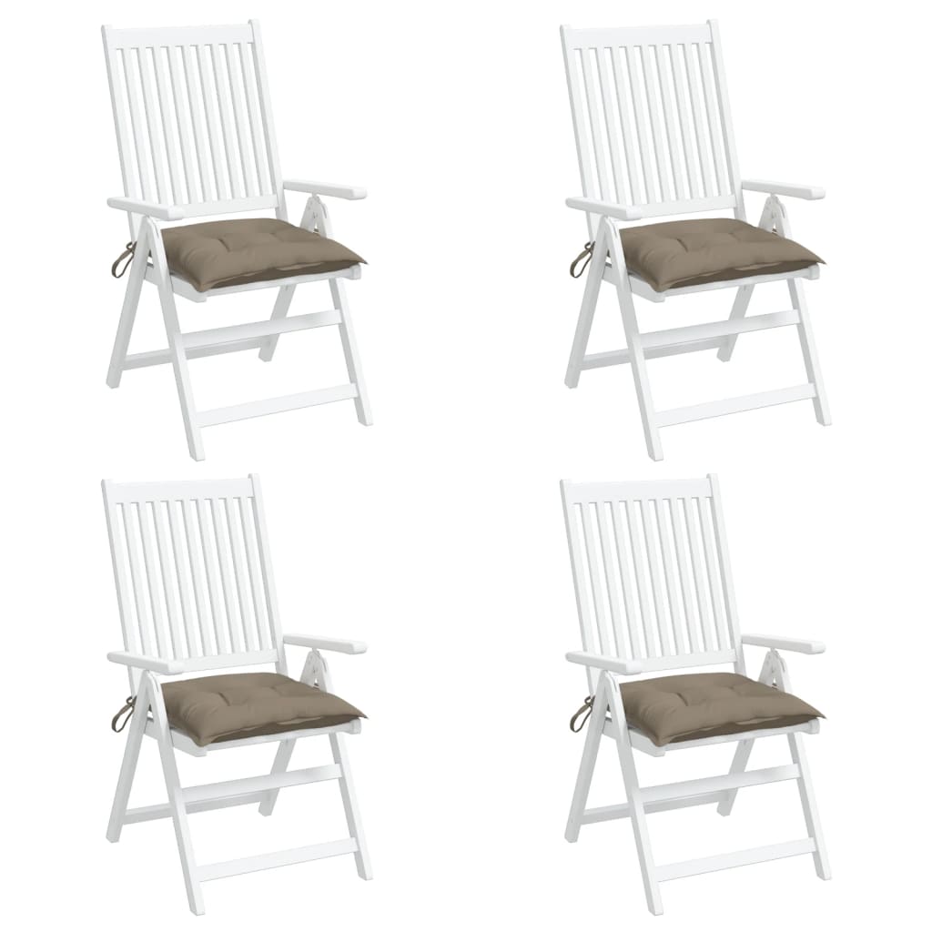 Chair Cushions 4 pcs Taupe 19.7"x19.7"x2.8" Oxford Fabric