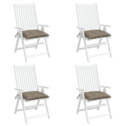 Chair Cushions 4 pcs Taupe 19.7"x19.7"x2.8" Oxford Fabric