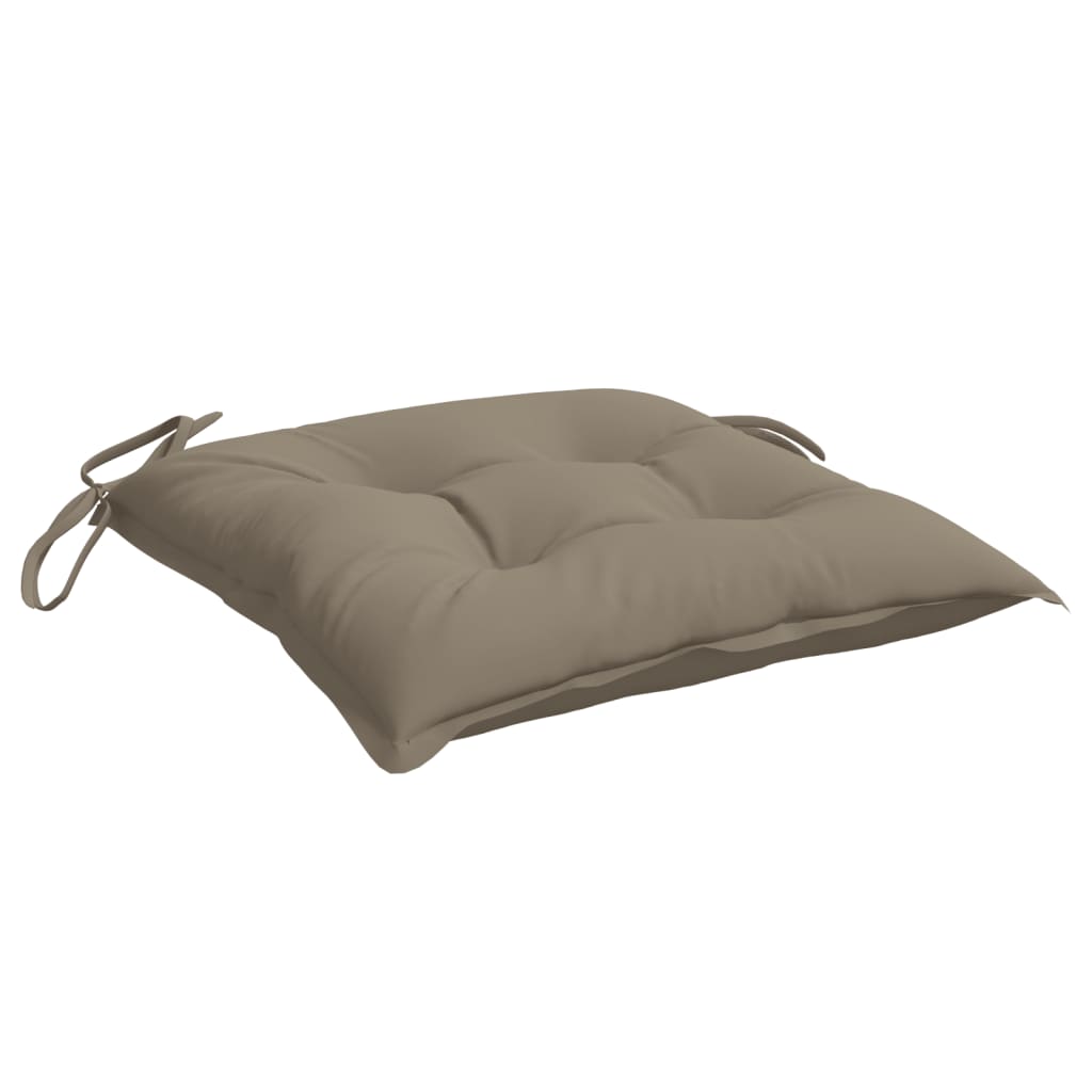 Chair Cushions 4 pcs Taupe 19.7"x19.7"x2.8" Oxford Fabric