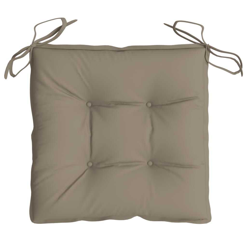 Chair Cushions 4 pcs Taupe 19.7"x19.7"x2.8" Oxford Fabric