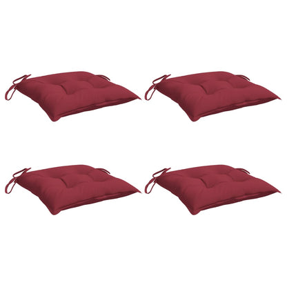 Chair Cushions 4 pcs Wine Red 19.7"x19.7"x2.8" Oxford Fabric
