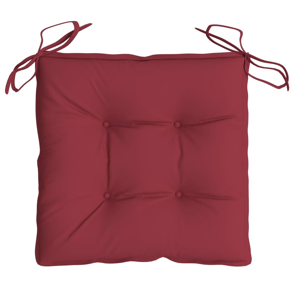 Chair Cushions 4 pcs Wine Red 19.7"x19.7"x2.8" Oxford Fabric