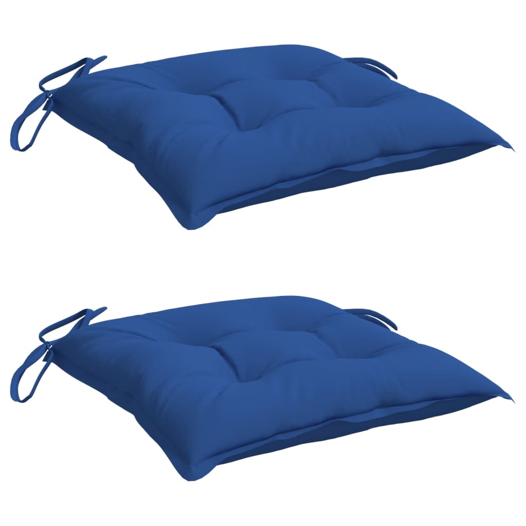 Chair Cushions 2 pcs Blue 19.7"x19.7"x2.8" Oxford Fabric