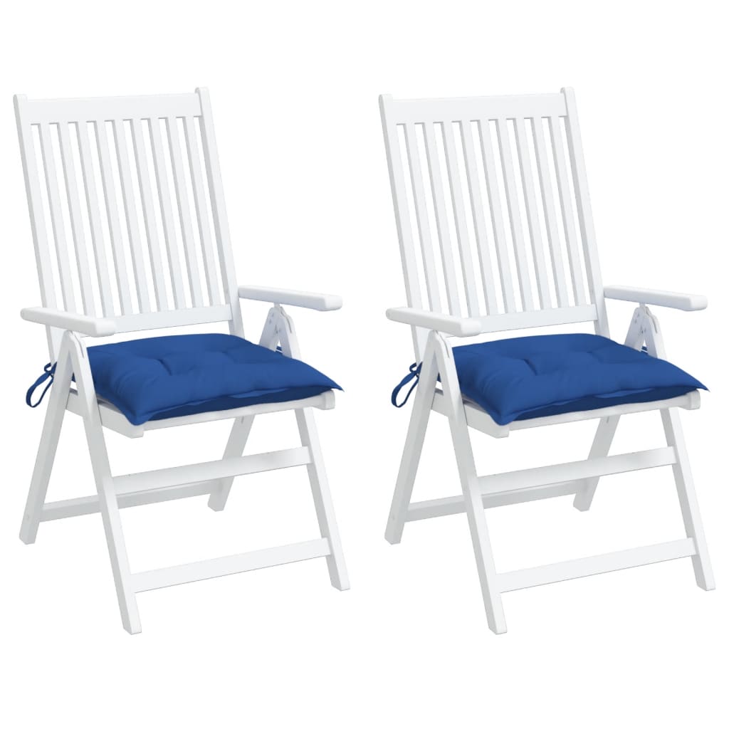 Chair Cushions 2 pcs Blue 19.7"x19.7"x2.8" Oxford Fabric