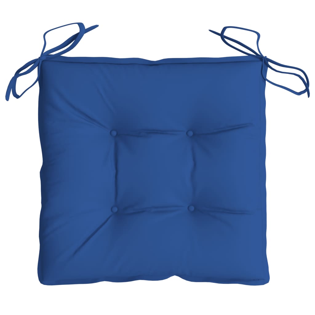 Chair Cushions 2 pcs Blue 19.7"x19.7"x2.8" Oxford Fabric