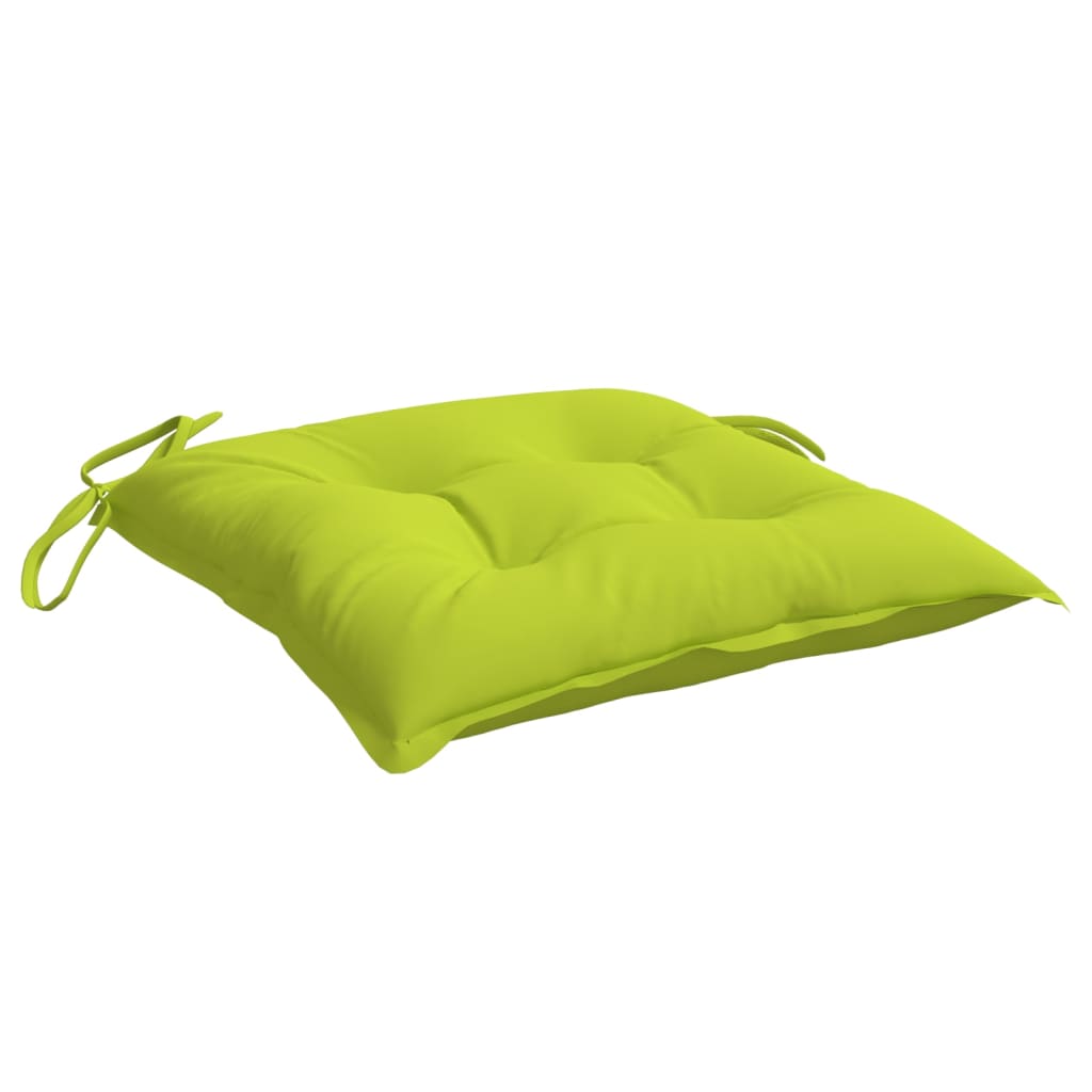 Chair Cushions 6 pcs Bright Green 19.7"x19.7"x2.8" Oxford Fabric