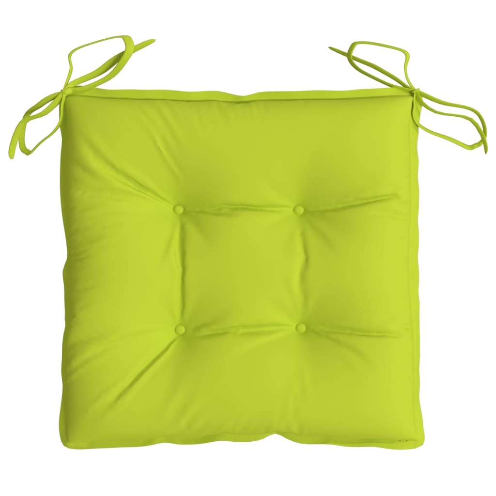 Chair Cushions 6 pcs Bright Green 19.7"x19.7"x2.8" Oxford Fabric