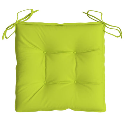 Chair Cushions 6 pcs Bright Green 19.7"x19.7"x2.8" Oxford Fabric