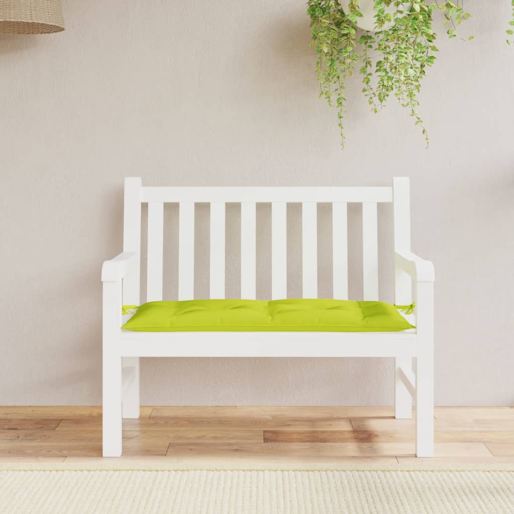 Garden Bench Cushion Bright Green 39.4"x19.7"x2.8" Oxford Fabric