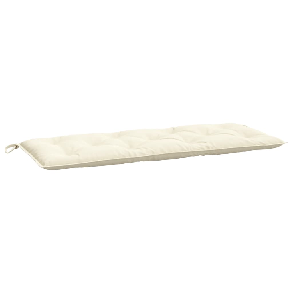 Garden Bench Cushion Cream White 47.2"x19.7"x2.8" Oxford Fabric