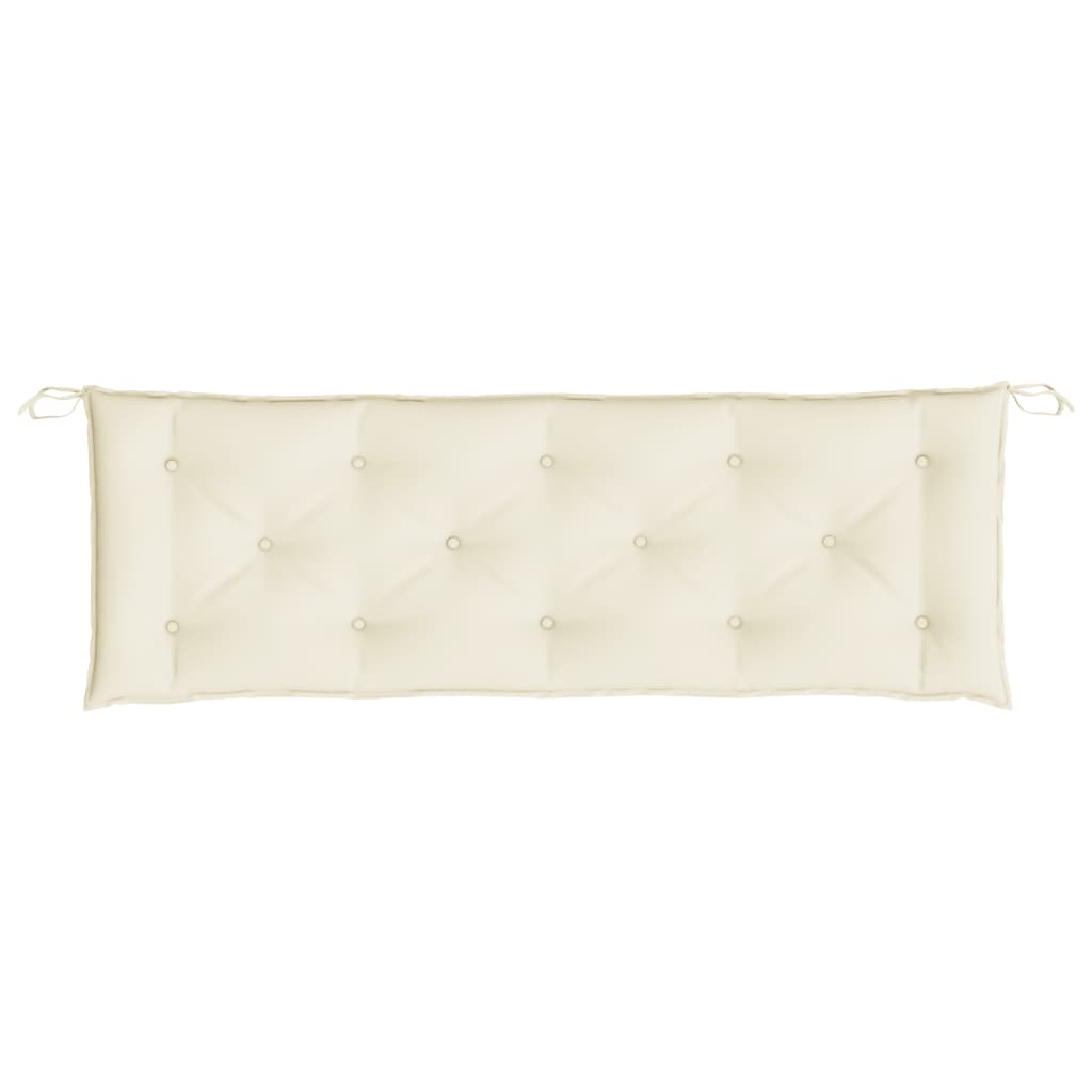 Garden Bench Cushion Cream White 59.1"x19.7"x2.8" Oxford Fabric