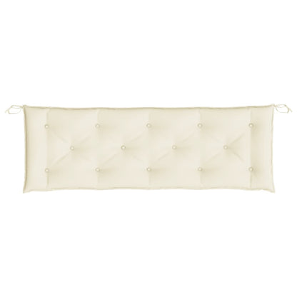 Garden Bench Cushion Cream White 59.1"x19.7"x2.8" Oxford Fabric