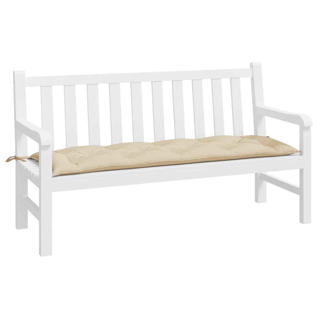 Garden Bench Cushion Beige 59.1"x19.7"x2.8" Oxford Fabric