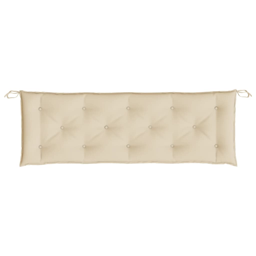Garden Bench Cushion Beige 59.1"x19.7"x2.8" Oxford Fabric