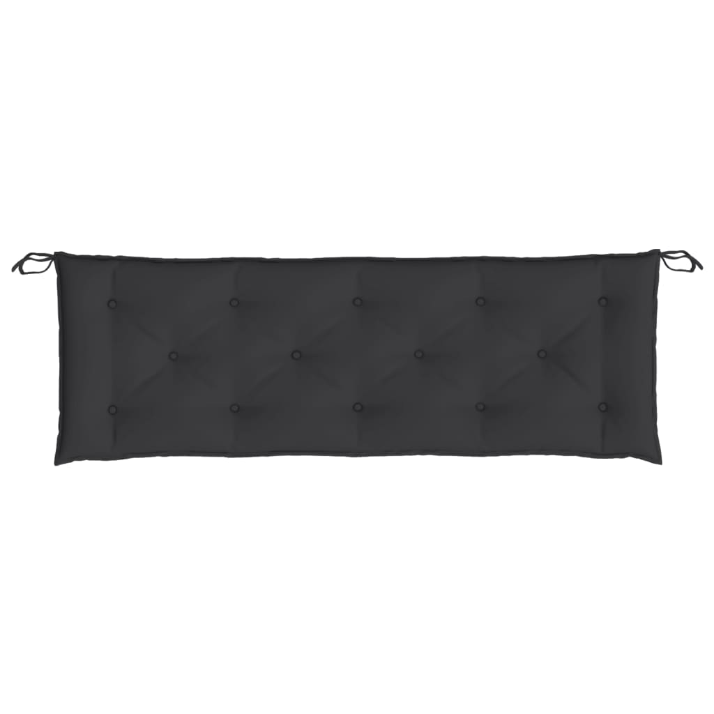Garden Bench Cushion Black 59.1"x19.7"x2.8" Oxford Fabric