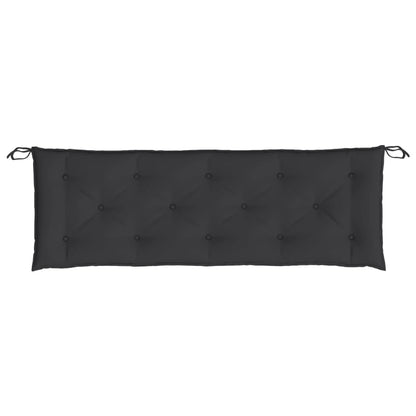 Garden Bench Cushion Black 59.1"x19.7"x2.8" Oxford Fabric