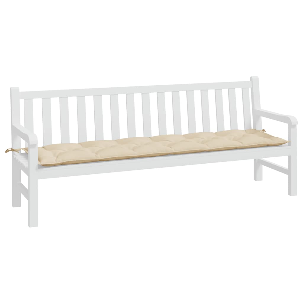 Garden Bench Cushion Beige 78.7"x19.7"x2.8" Oxford Fabric