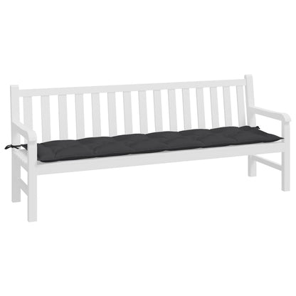 Garden Bench Cushion Black 78.7"x19.7"x2.8" Oxford Fabric