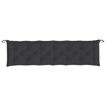 Garden Bench Cushion Black 78.7"x19.7"x2.8" Oxford Fabric