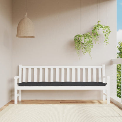 Garden Bench Cushion Black 78.7"x19.7"x2.8" Oxford Fabric