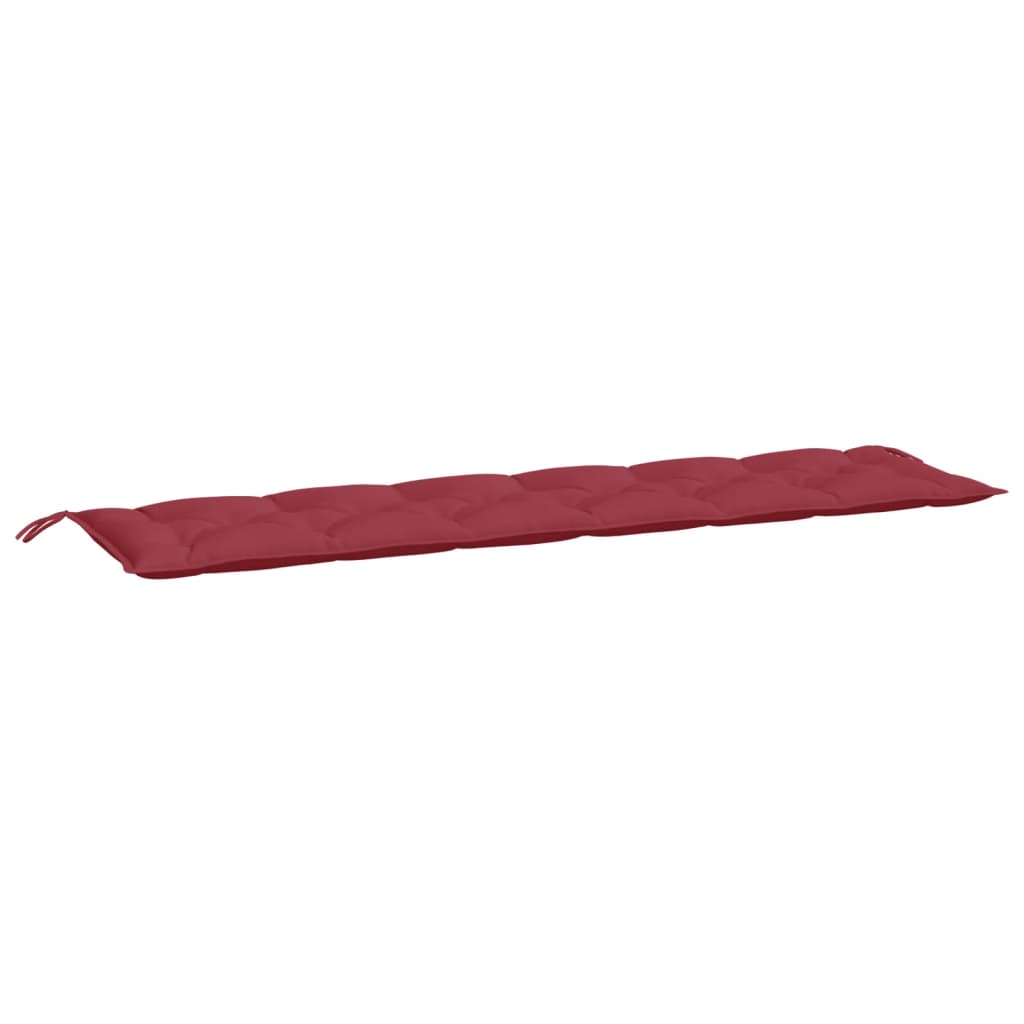 Garden Bench Cushion Wine Red 78.7"x19.7"x2.8" Oxford Fabric