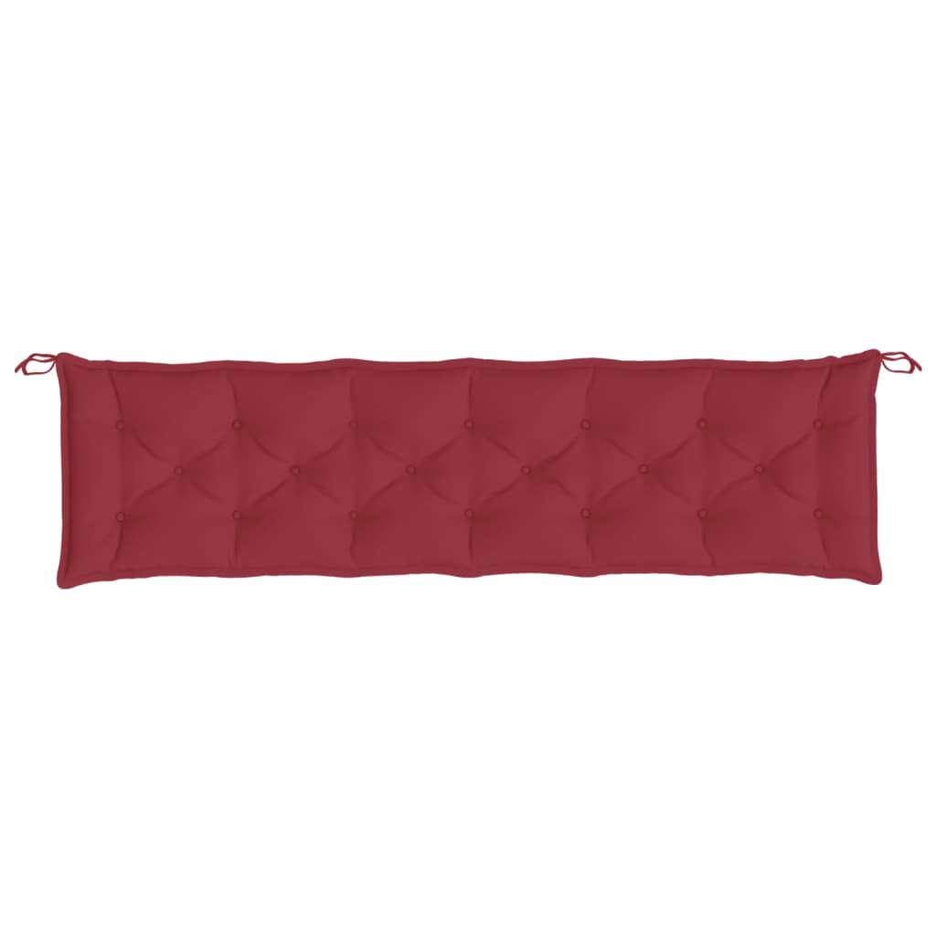 Garden Bench Cushion Wine Red 78.7"x19.7"x2.8" Oxford Fabric