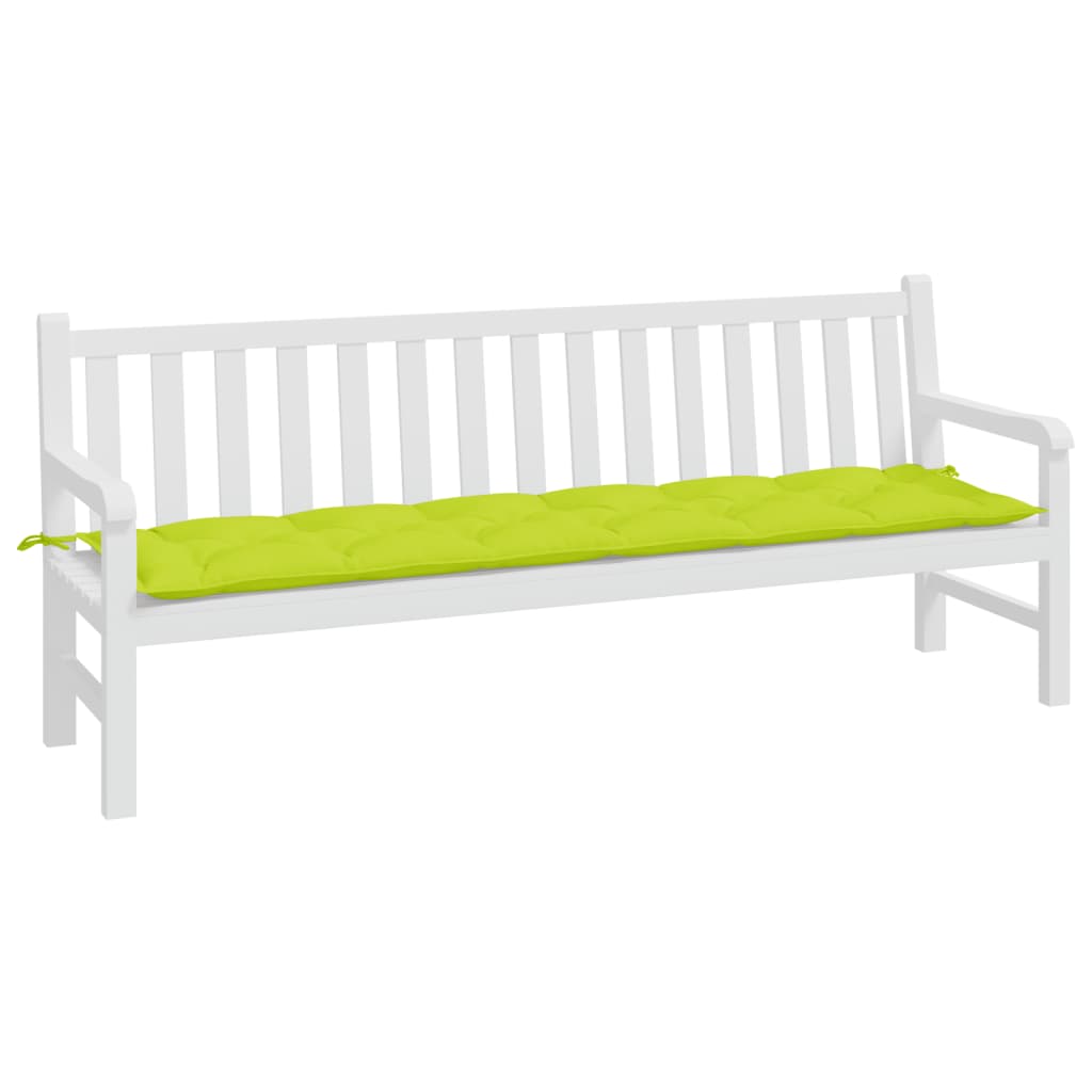 Garden Bench Cushion Bright Green 78.7"x19.7"x2.8" Oxford Fabric