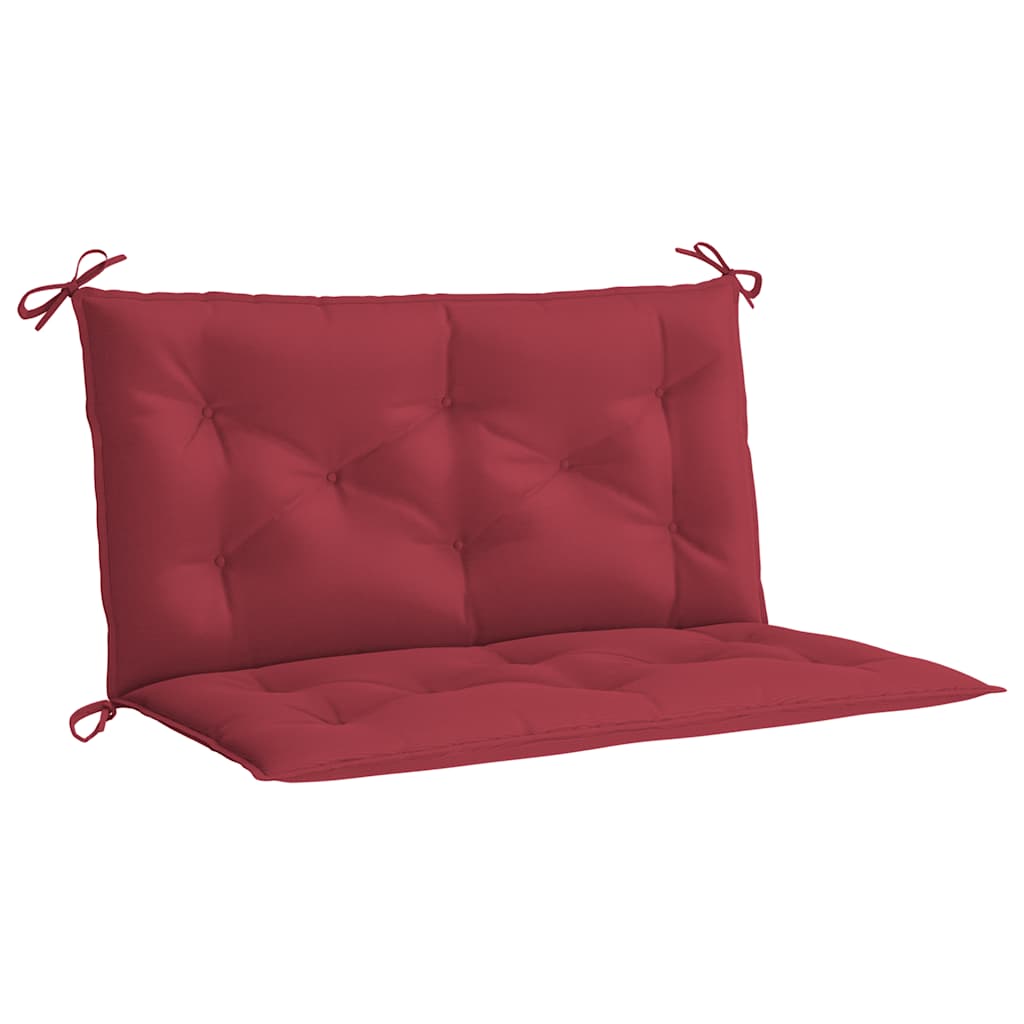 Garden Bench Cushion Wine Red 39.4"x(19.7"+19.7")x2.8" Oxford Fabric