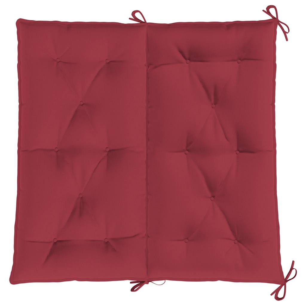 Garden Bench Cushion Wine Red 39.4"x(19.7"+19.7")x2.8" Oxford Fabric