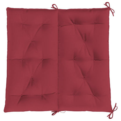 Garden Bench Cushion Wine Red 39.4"x(19.7"+19.7")x2.8" Oxford Fabric