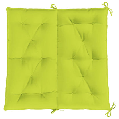 Garden Bench Cushion Bright Green 39.4"x(19.7"+19.7")x2.8" Oxford Fabric
