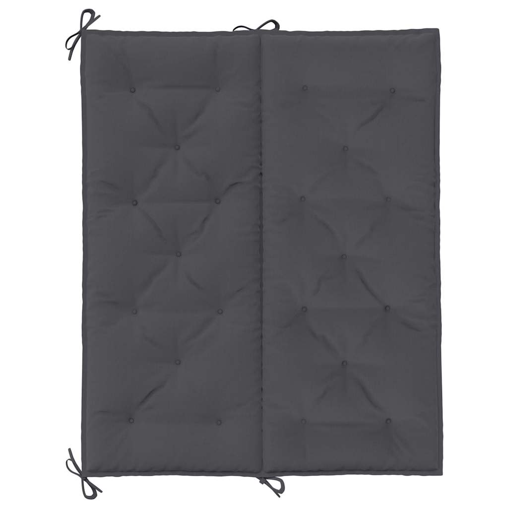 Garden Bench Cushion Anthracite 47.2"x(19.7"+19.7")x2.8" Oxford Fabric