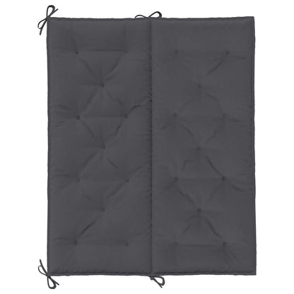 Garden Bench Cushion Anthracite 47.2"x(19.7"+19.7")x2.8" Oxford Fabric