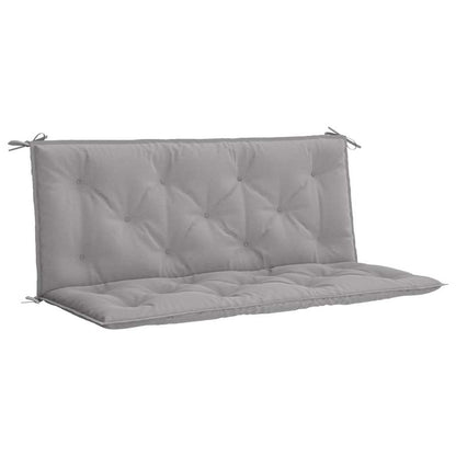 Garden Bench Cushion Gray 47.2"x(19.7"+19.7")x2.8" Oxford Fabric