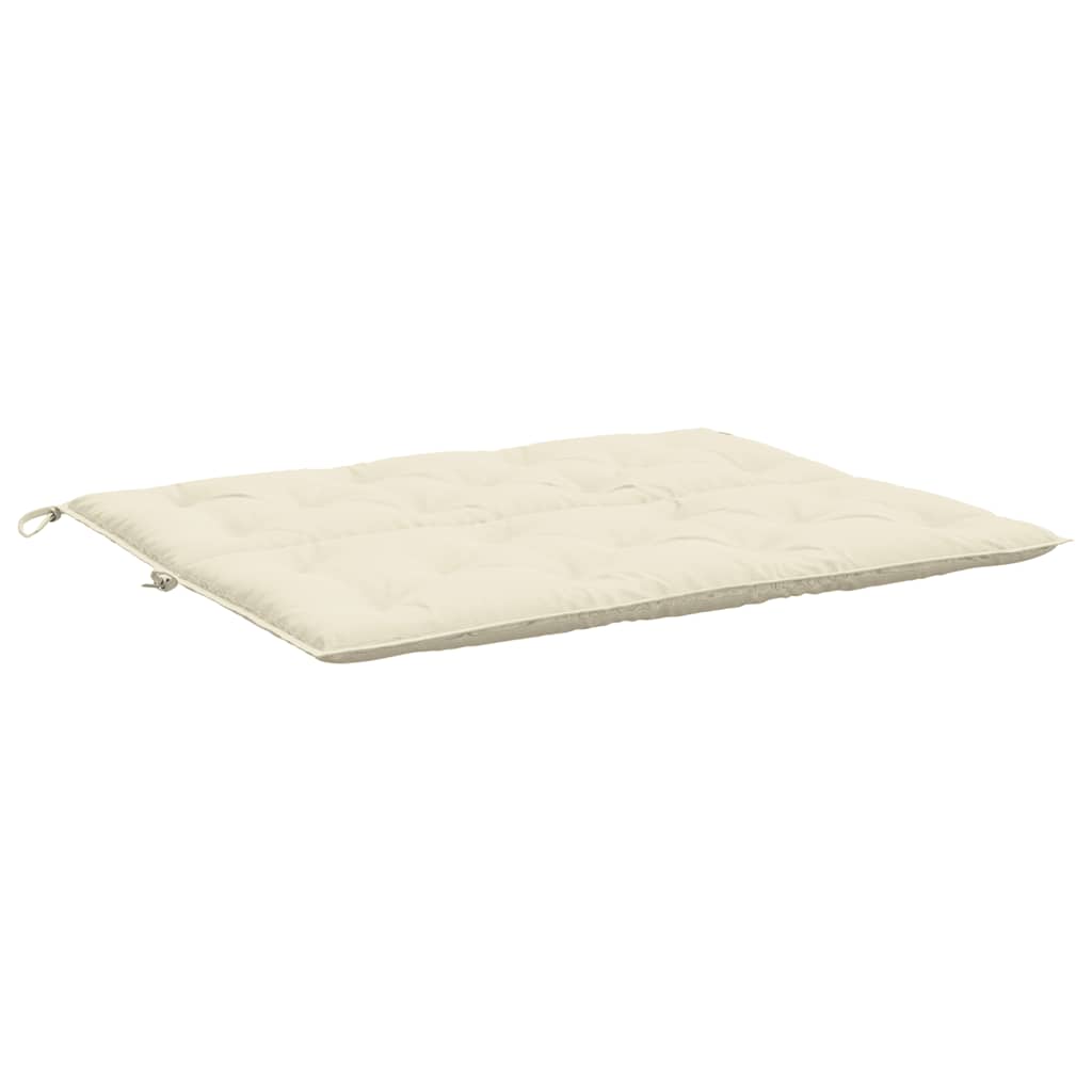 Garden Bench Cushion Cream White 47.2"x(19.7"+19.7")x2.8" Oxford Fabric