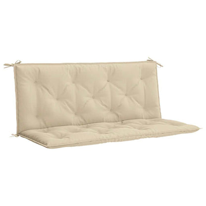 Garden Bench Cushion Beige 47.2"x(19.7"+19.7")x2.8" Oxford Fabric