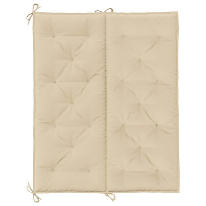 Garden Bench Cushion Beige 47.2"x(19.7"+19.7")x2.8" Oxford Fabric