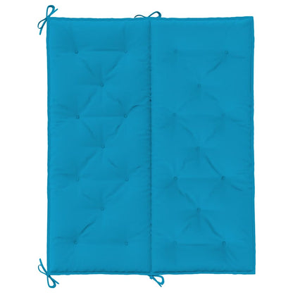 Garden Bench Cushion Light Blue 47.2"x(19.7"+19.7")x2.8" Oxford Fabric
