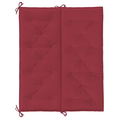 Garden Bench Cushion Wine Red 47.2"x(19.7"+19.7")x2.8" Oxford Fabric