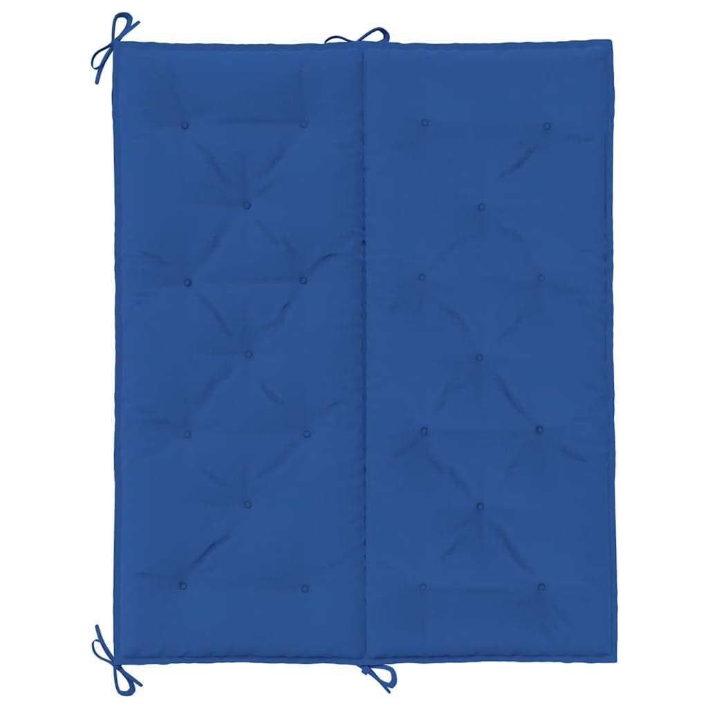 Garden Bench Cushion Blue 47.2"x(19.7"+19.7")x2.8" Oxford Fabric