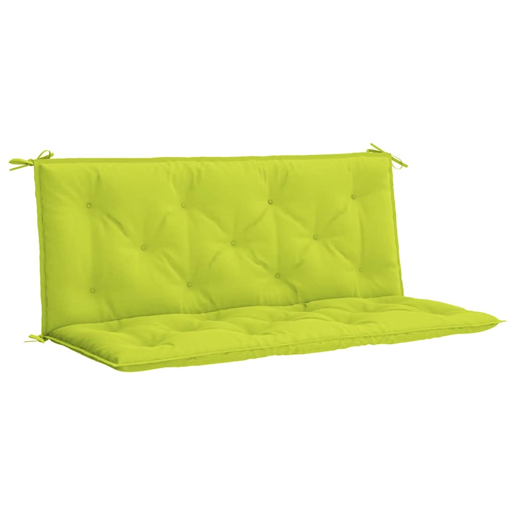 Garden Bench Cushion Bright Green 47.2"x(19.7"+19.7")x2.8" Oxford Fabric