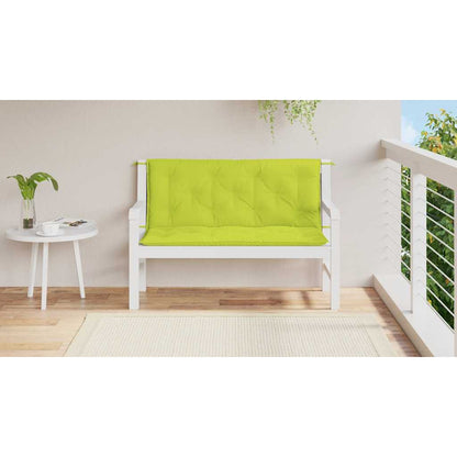 Garden Bench Cushion Bright Green 47.2"x(19.7"+19.7")x2.8" Oxford Fabric