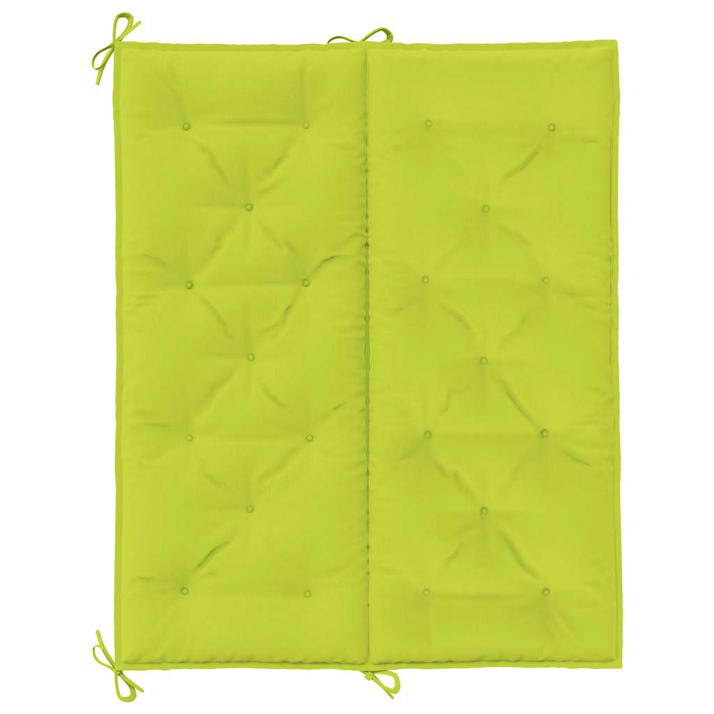 Garden Bench Cushion Bright Green 47.2"x(19.7"+19.7")x2.8" Oxford Fabric