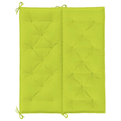 Garden Bench Cushion Bright Green 47.2"x(19.7"+19.7")x2.8" Oxford Fabric