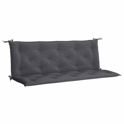 Garden Bench Cushion Anthracite 59.1"x(19.7"+19.7")x2.8" Oxford Fabric