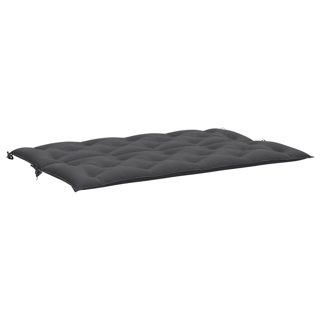 Garden Bench Cushion Anthracite 59.1"x(19.7"+19.7")x2.8" Oxford Fabric