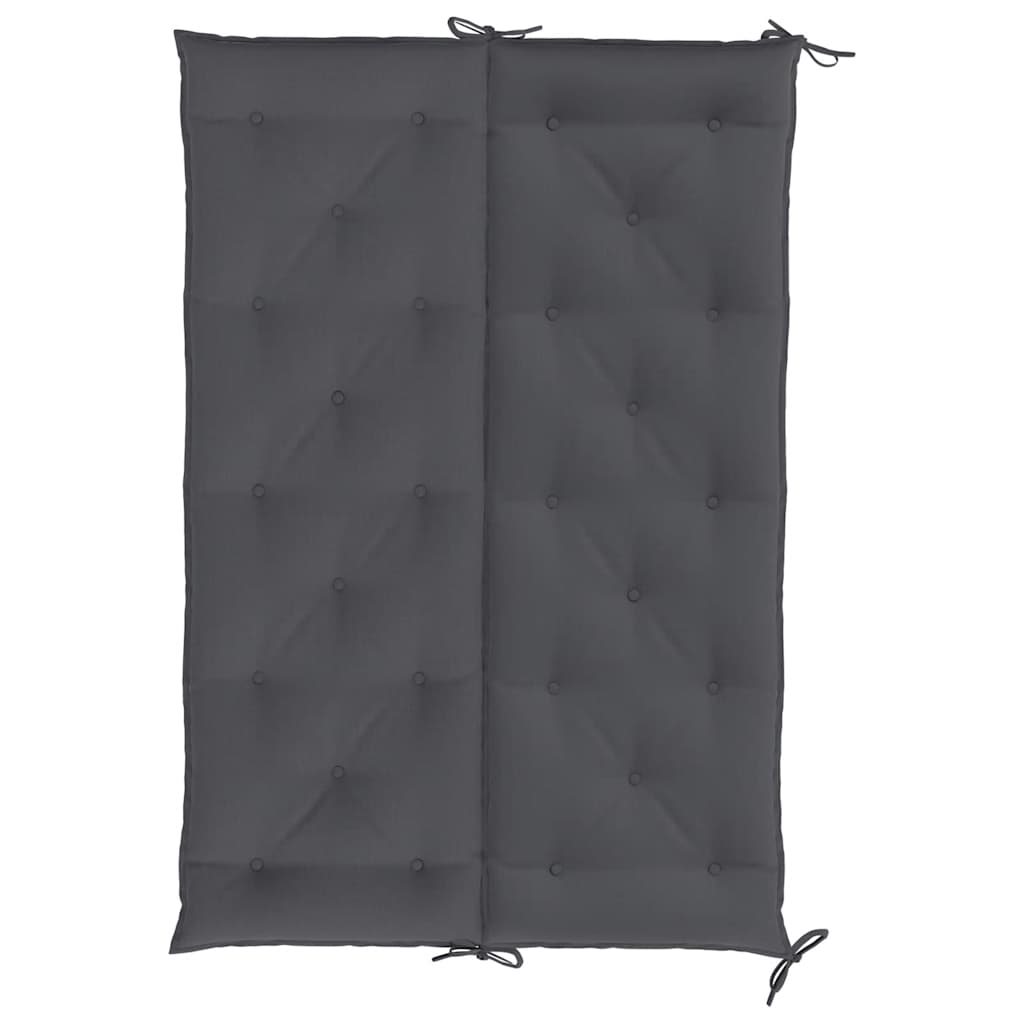 Garden Bench Cushion Anthracite 59.1"x(19.7"+19.7")x2.8" Oxford Fabric