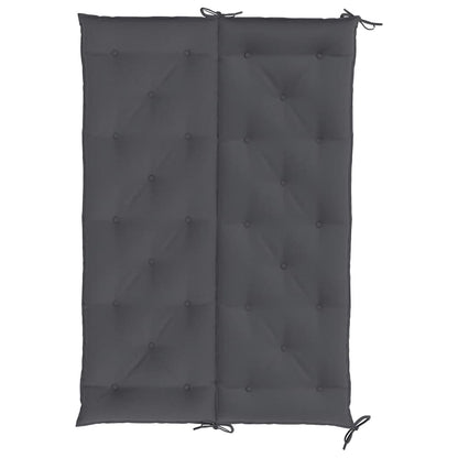Garden Bench Cushion Anthracite 59.1"x(19.7"+19.7")x2.8" Oxford Fabric