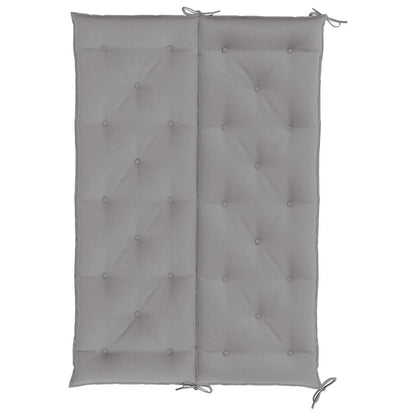 Garden Bench Cushion Gray 59.1"x(19.7"+19.7")x2.8" Oxford Fabric
