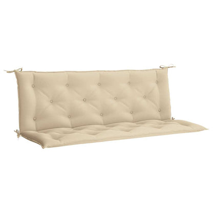 Garden Bench Cushion Beige 59.1"x(19.7"+19.7")x2.8" Oxford Fabric